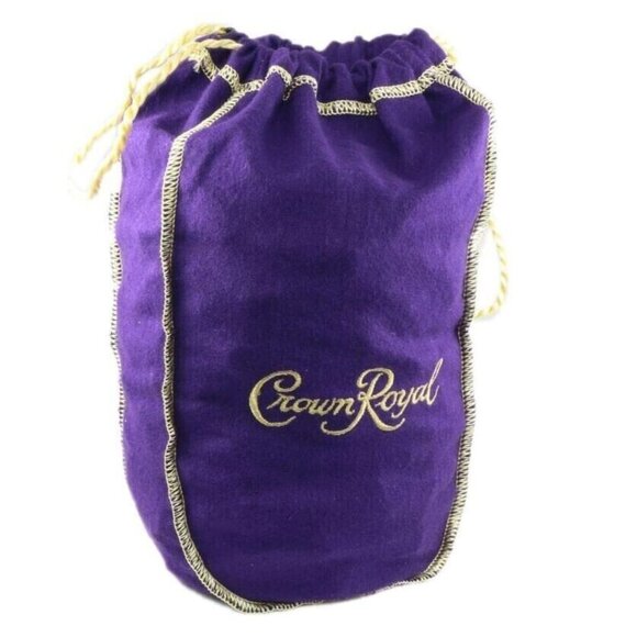 CROWN ROYAL Purple + Gold Drawstring Bag 7" - Picture 2 of 10